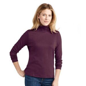 Eddie Bauer Turtleneck, purple, XS